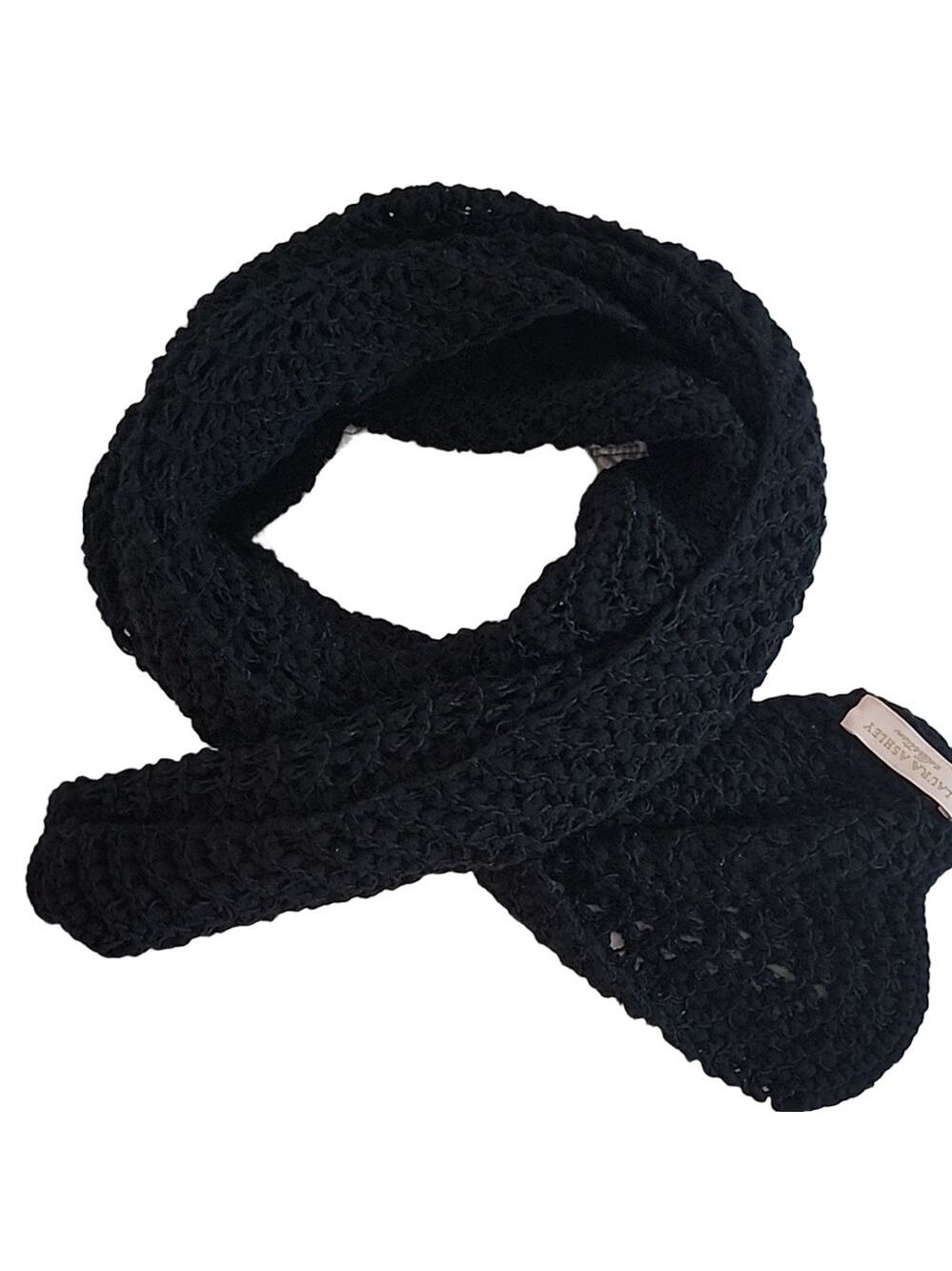 Laura Ashley Black Scarf